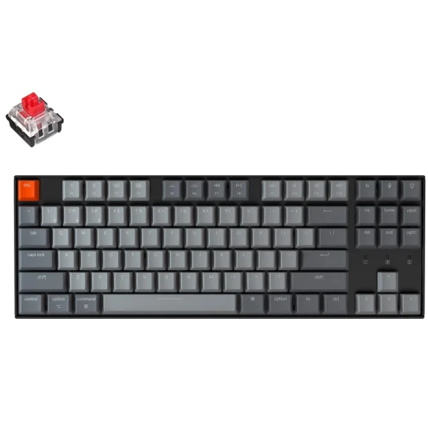 Клавиатура Keychron K8 Wireless White LED K8-G1 (Gateron G Pro Red)